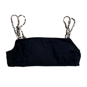 Xhilaration Black Leopard Bikini Swim‎ Top Size Juniors Large New Without Tags